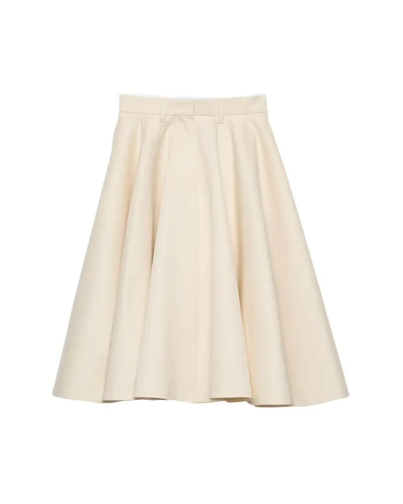 Prada Chino A-Line Midi Skirt