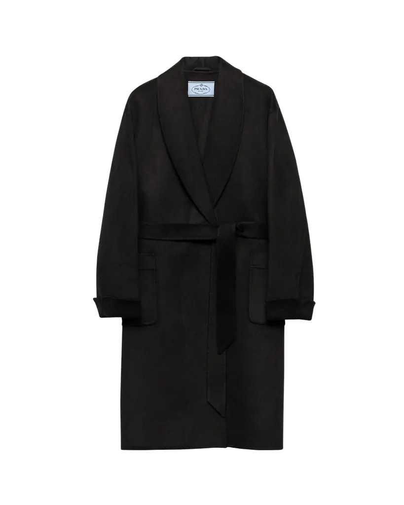 Prada Cashmere Long Wrap Coat