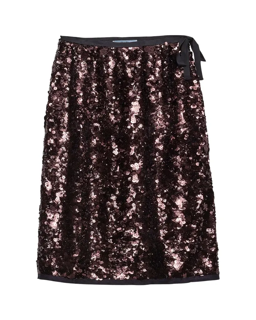 Prada Sequined Midi Skirt