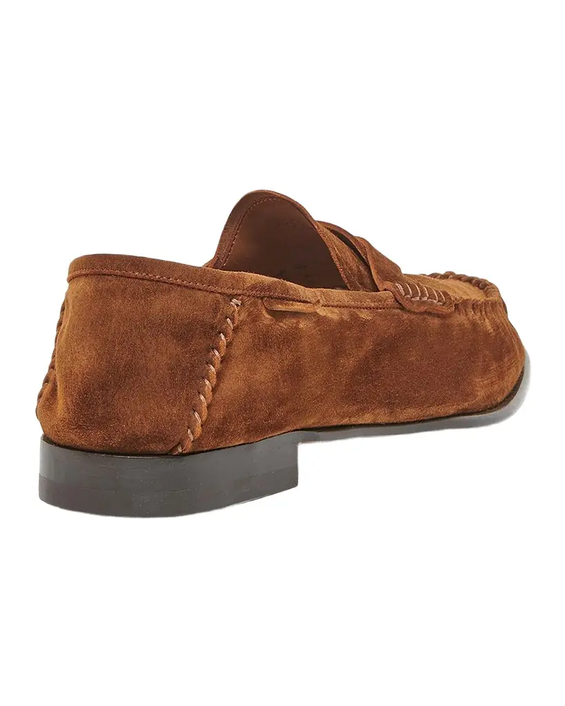 TOM FORD Men 's Ripley Suede Twist-Strap Loafers