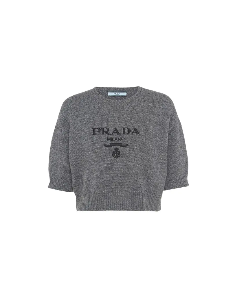 Prada Logo Cashmere Wool Shirt