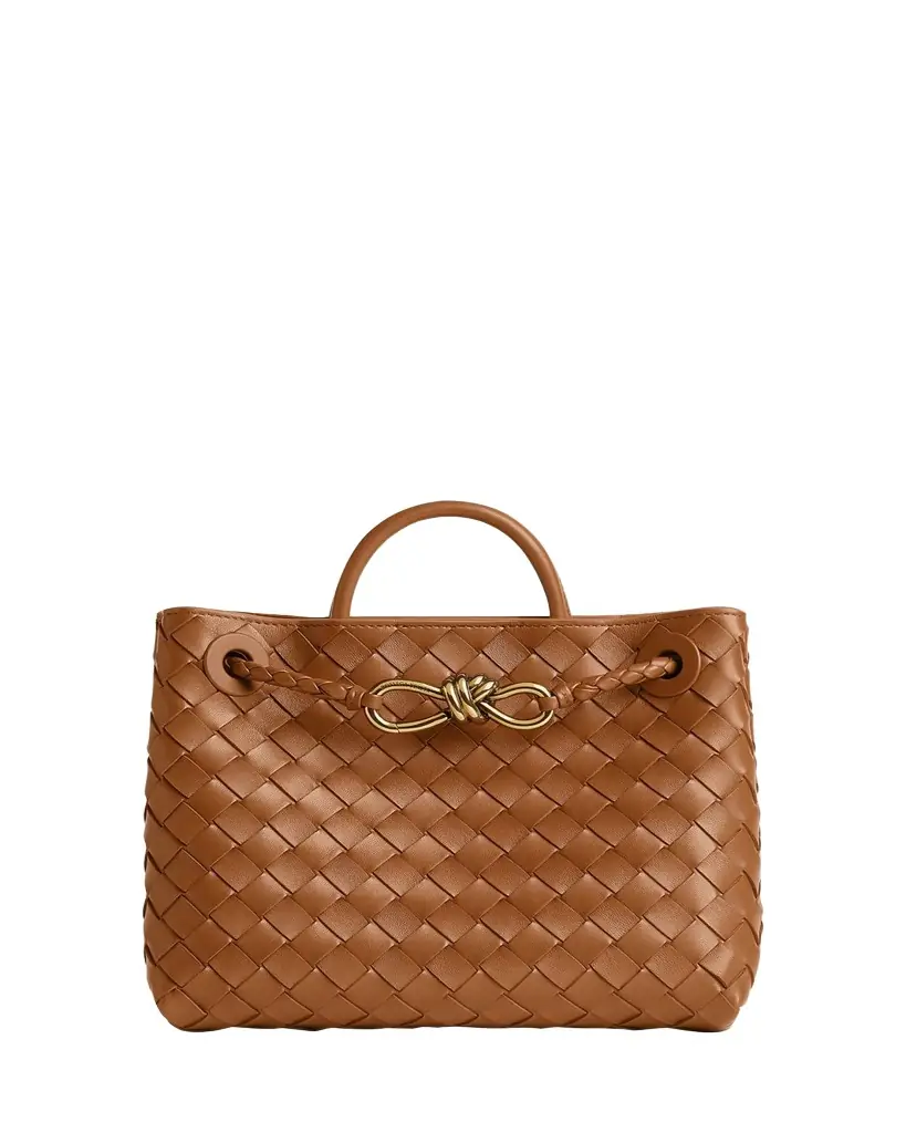Bottega Veneta Andiamo Small Leather Top-Handle Bag