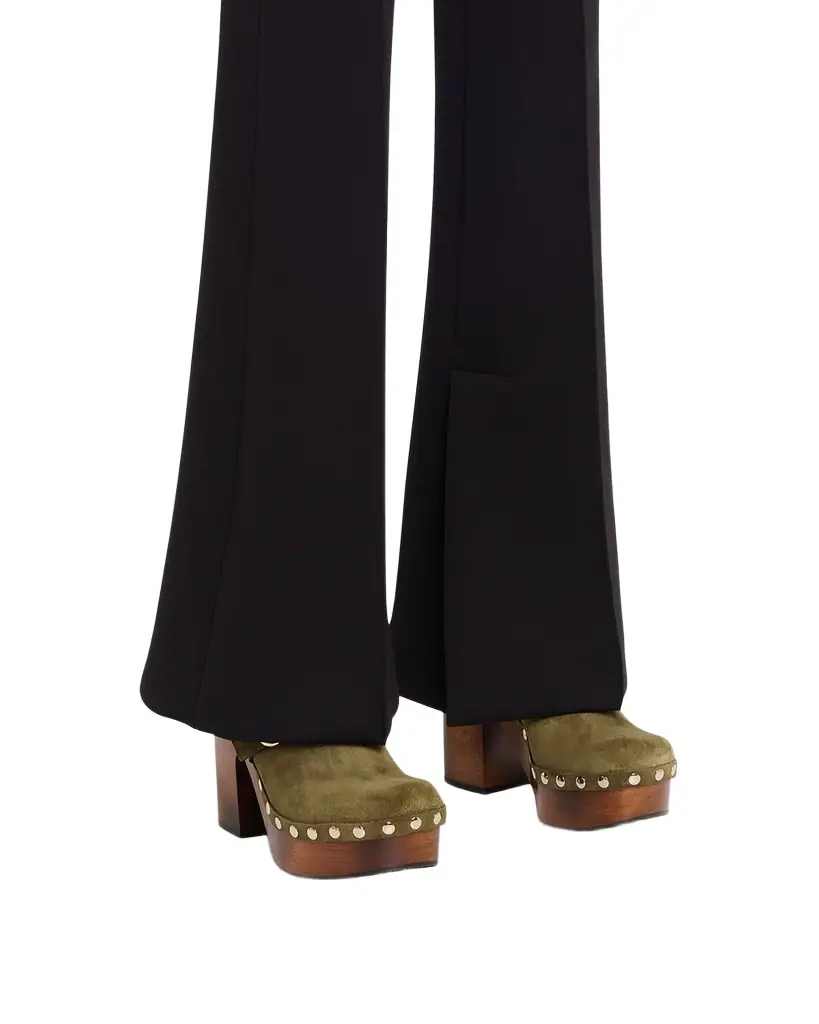 Gucci Marmont GG Suede Platform Clogs