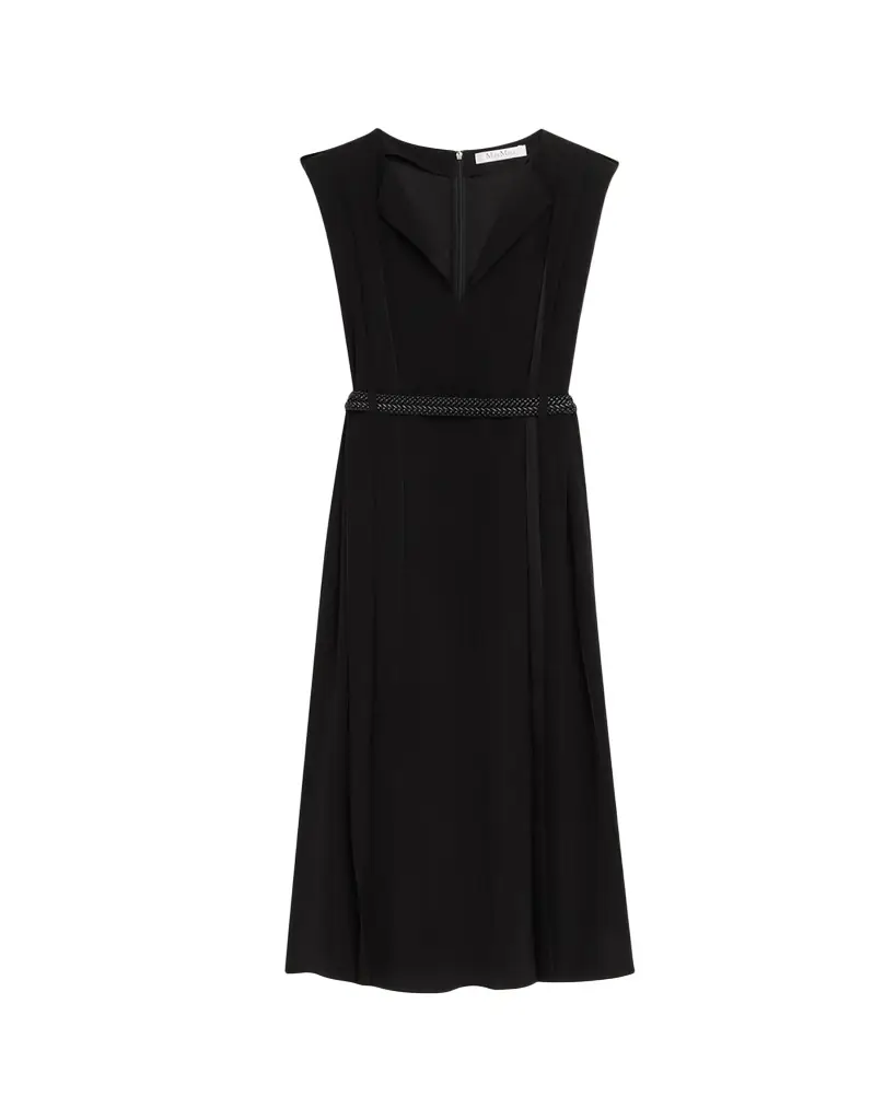 Max Mara Sleeveless Belted Midi Dress