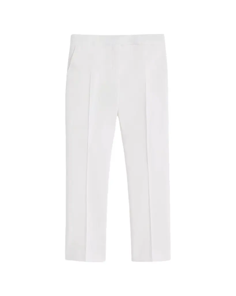 Max Mara Silk Slim-Leg Ankle Cigarette Pants