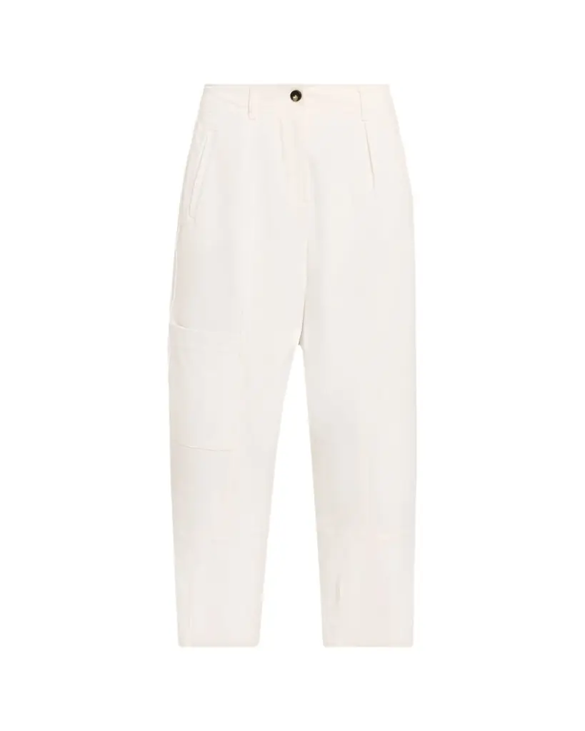 Max Mara Pleated Barrel-Leg Ankle Pants