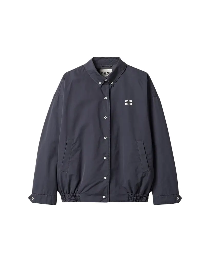 Miu Miu Oversized Canvas Shirt Jacket