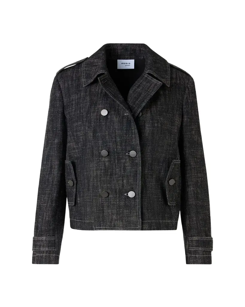Akris punto Heavyweight Cotton Denim Jacket
