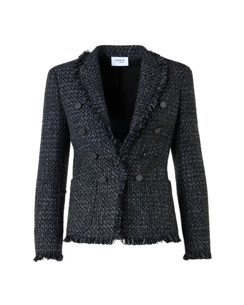 Akris punto Salt and Pepper Tweed Jacket