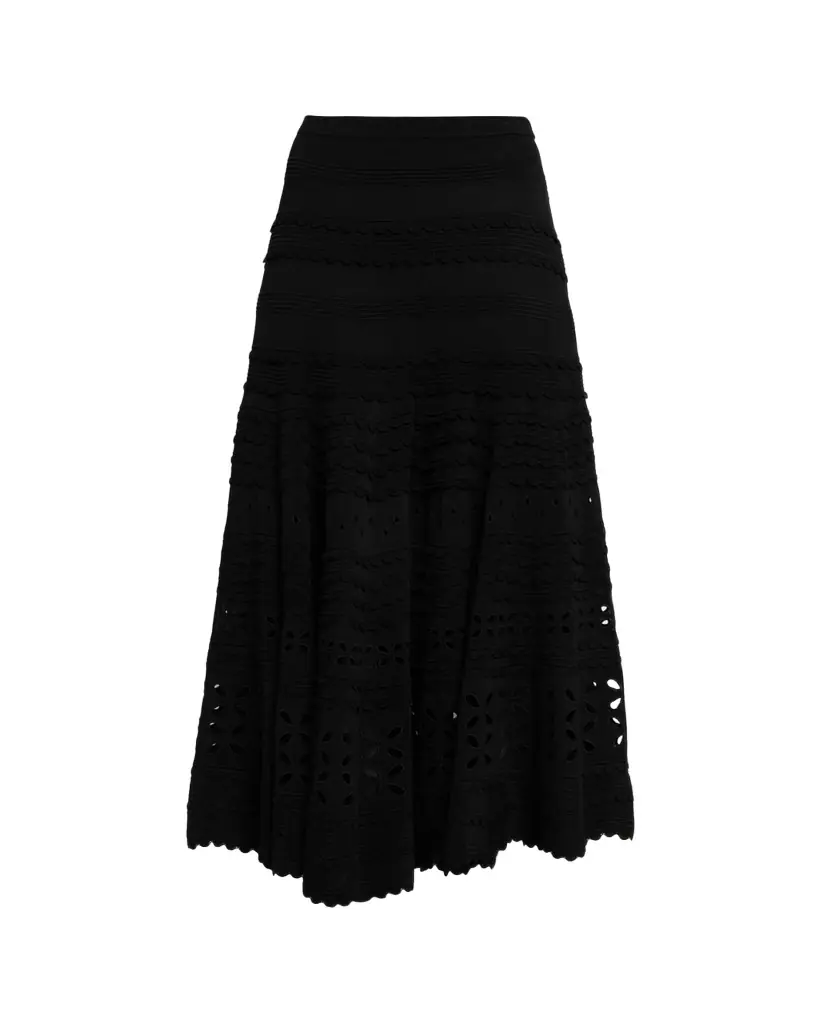Ulla Johnson Annisa Eyelet Knit Maxi Skirt