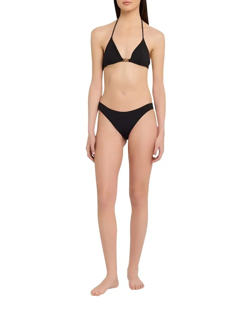 Nili Lotan Solid Bikini Bottoms