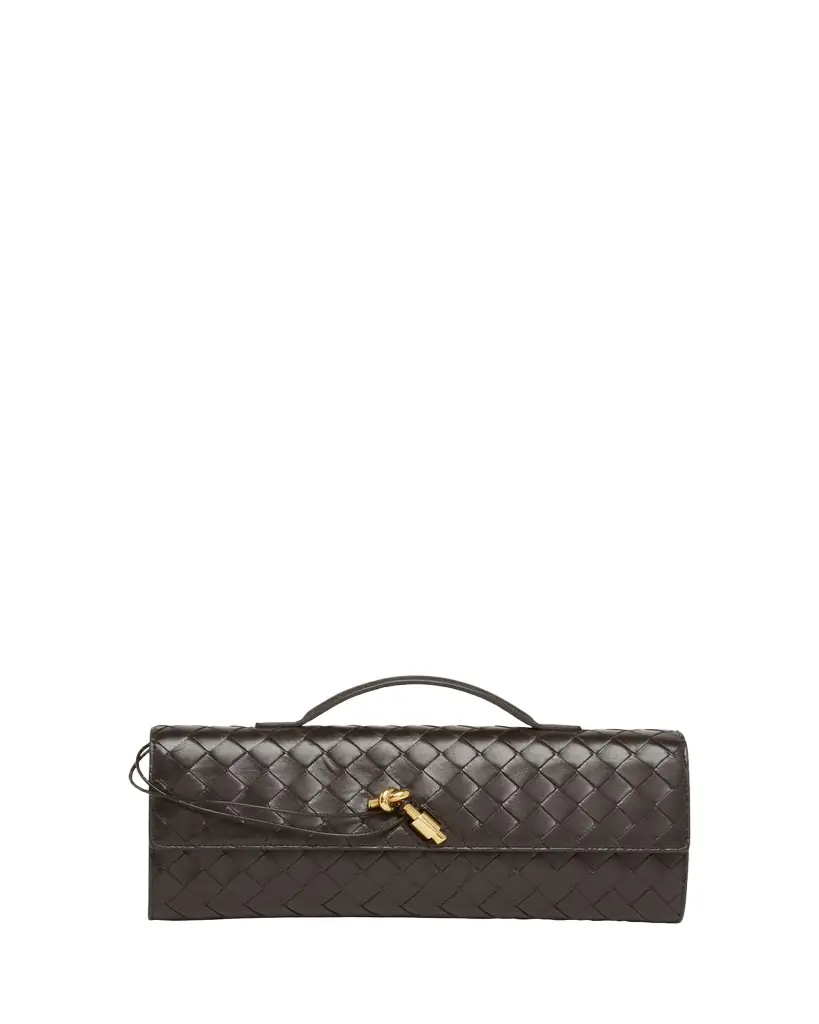 Bottega Veneta Long Andiamo Clutch Bag with Handle