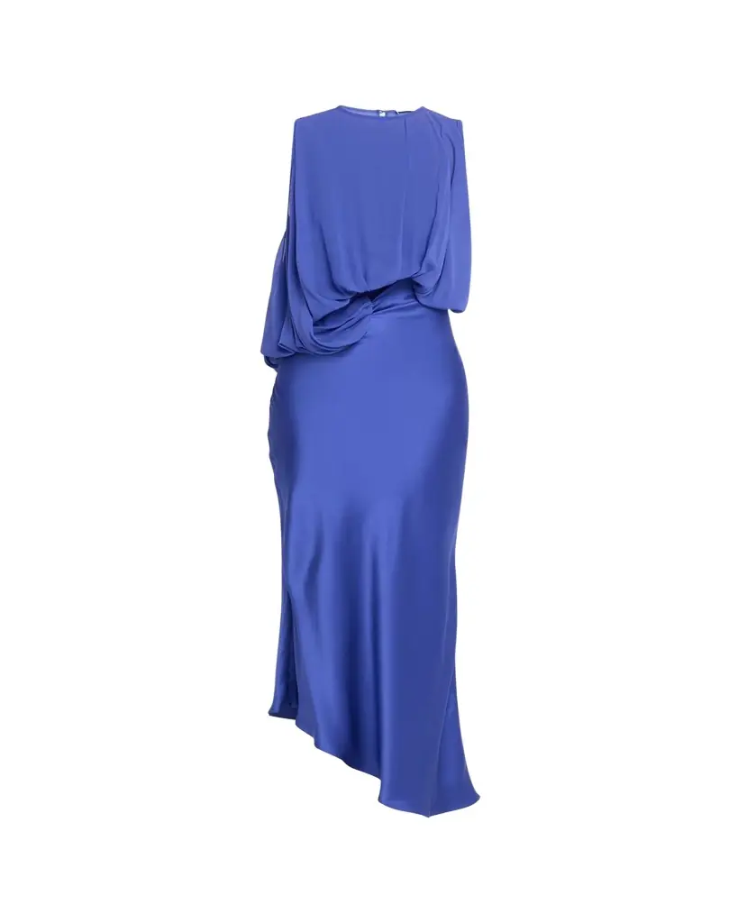 Christopher Esber Cumulus Draped Sleeveless Midi Dress