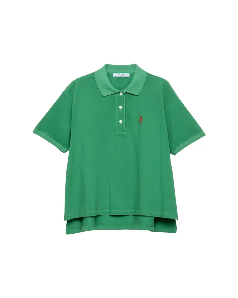 Prada Cotton Pique Polo Shirt