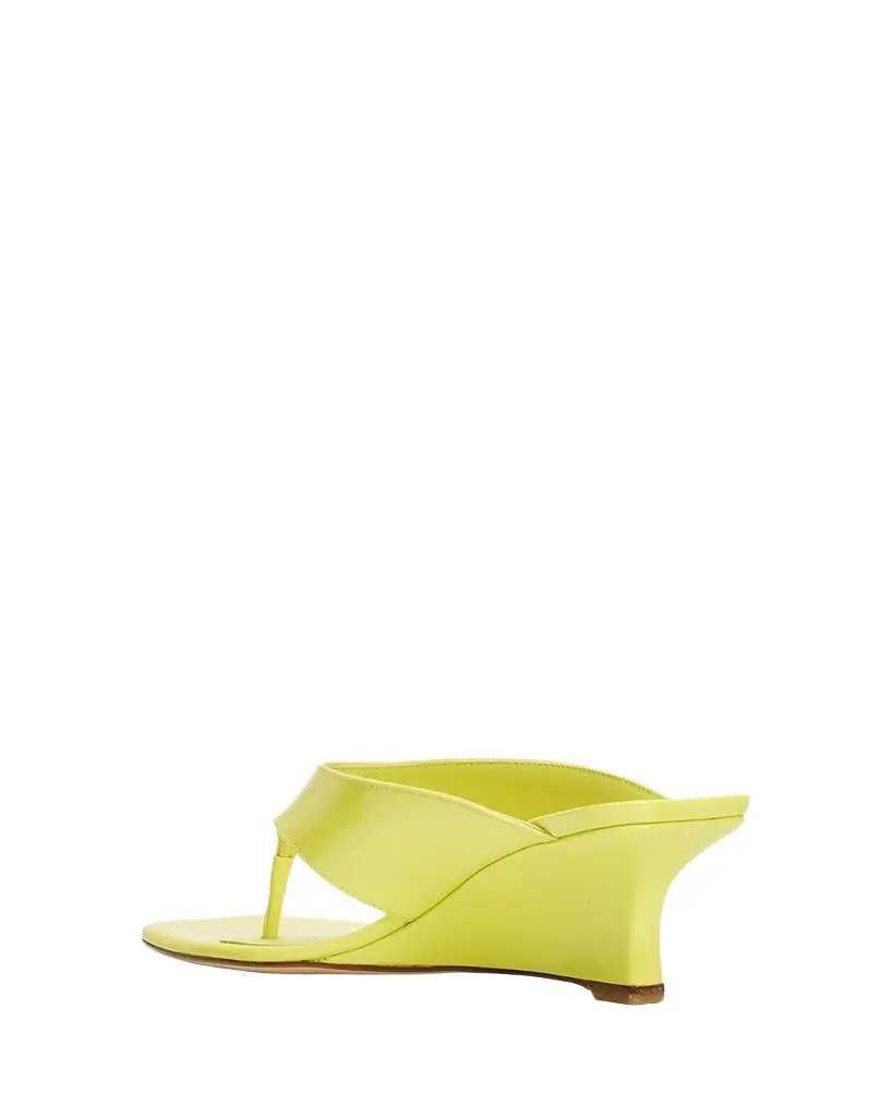 Stuart Weitzman 50mm Vinnie Patent Leather Thong Sandals