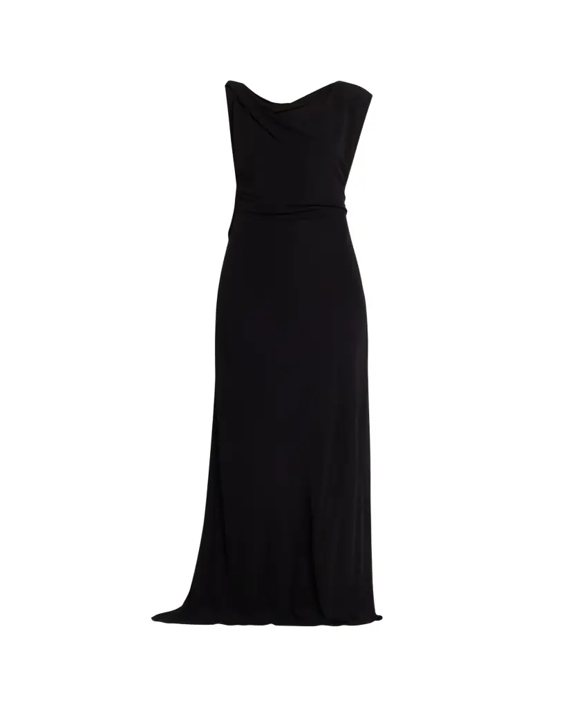 Christopher Esber Tortoiseshell Chain Jersey Maxi Dress