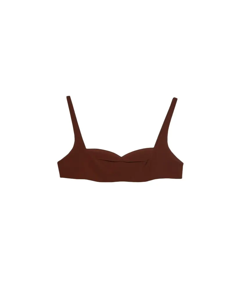 Prada Crepe De Chine Bra Top