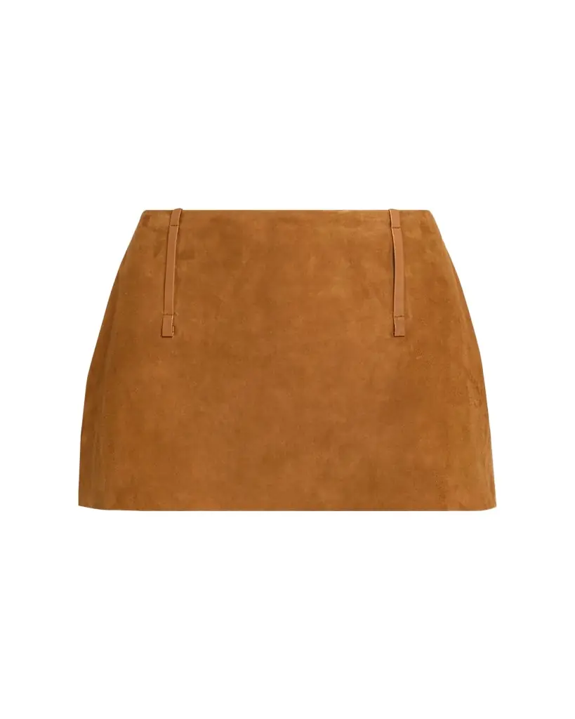 All Three Tirza Suede Mini Skirt