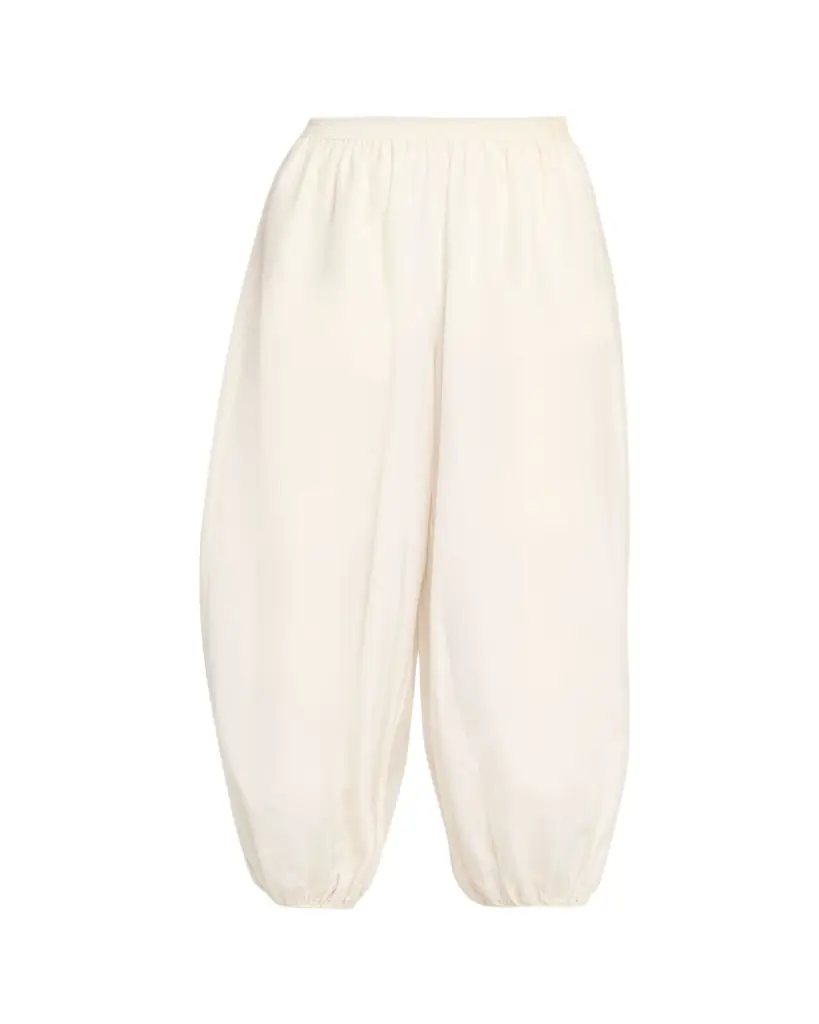 Loulou De Saison Almaya Cotton-Silk Balloon Pants