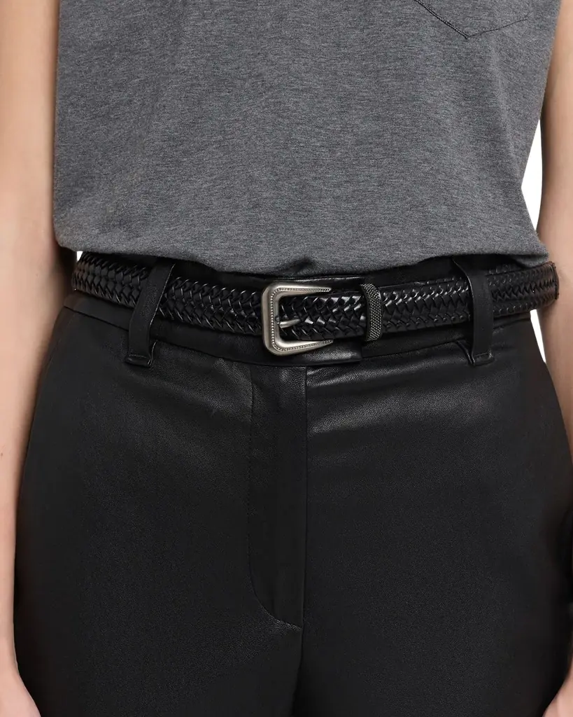 Brunello Cucinelli Woven Leather Belt