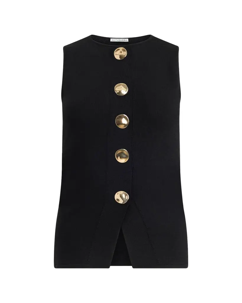 Altuzarra Happer Button-Front Top