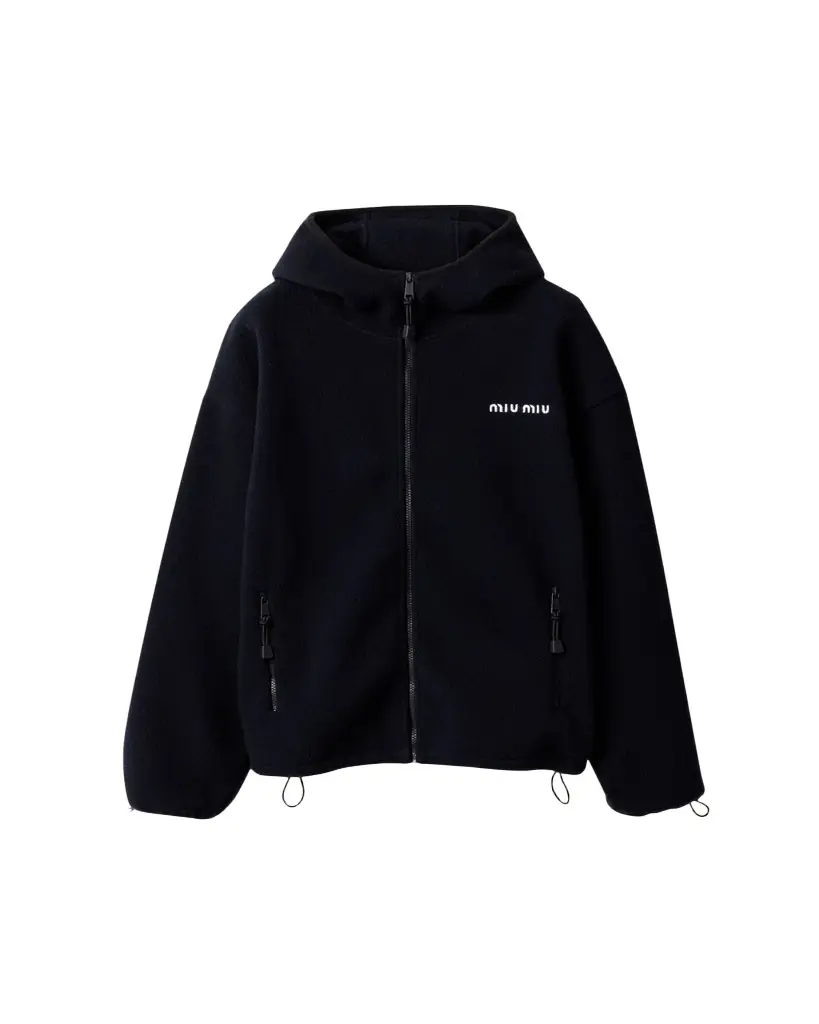 Miu Miu Hooded Fleece Jacket