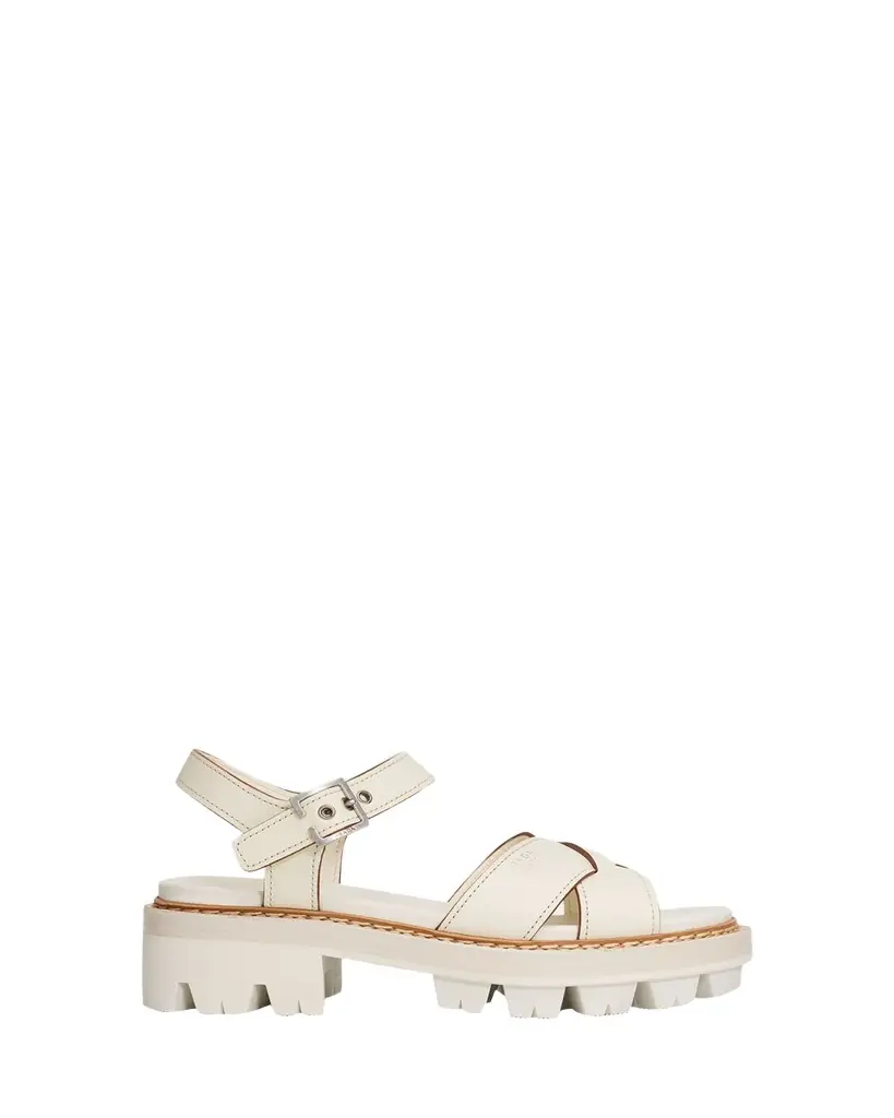 Prada 55mm Leather Platform Sandals