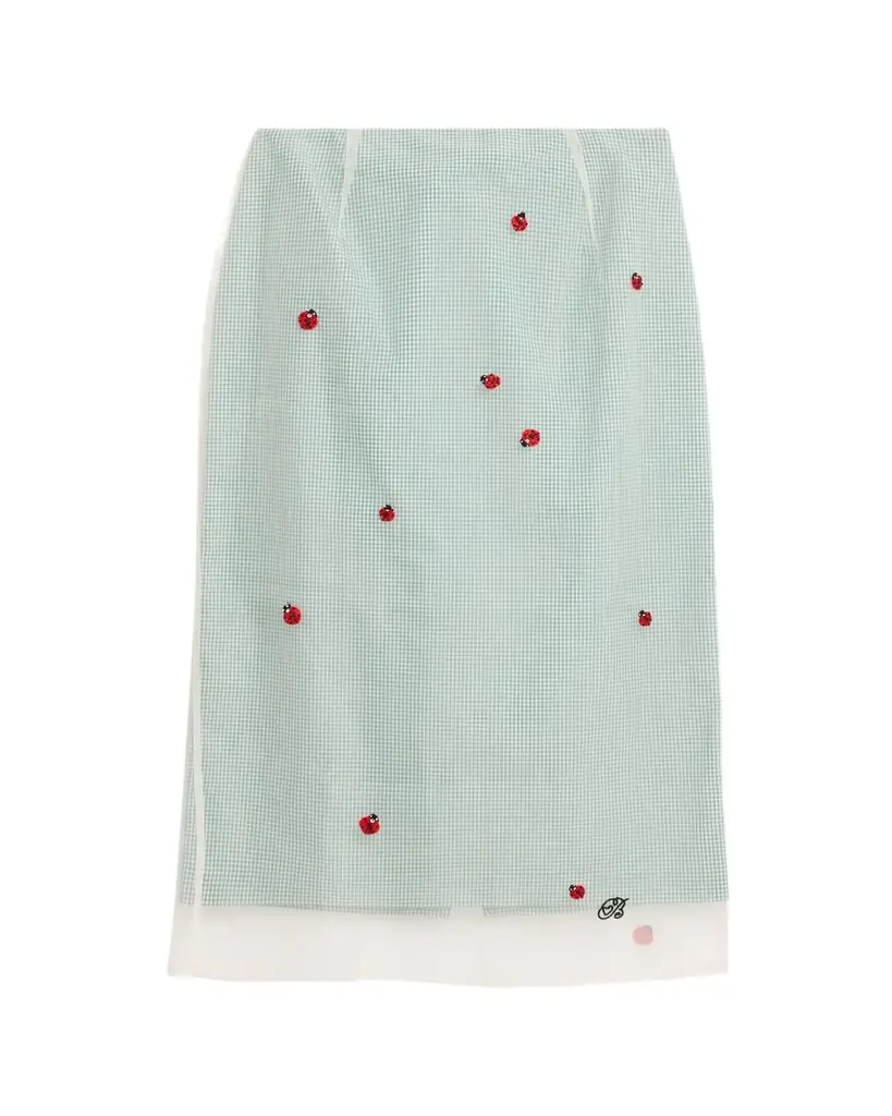 BERNADETTE Roxane Lady Bug Layered Midi Skirt