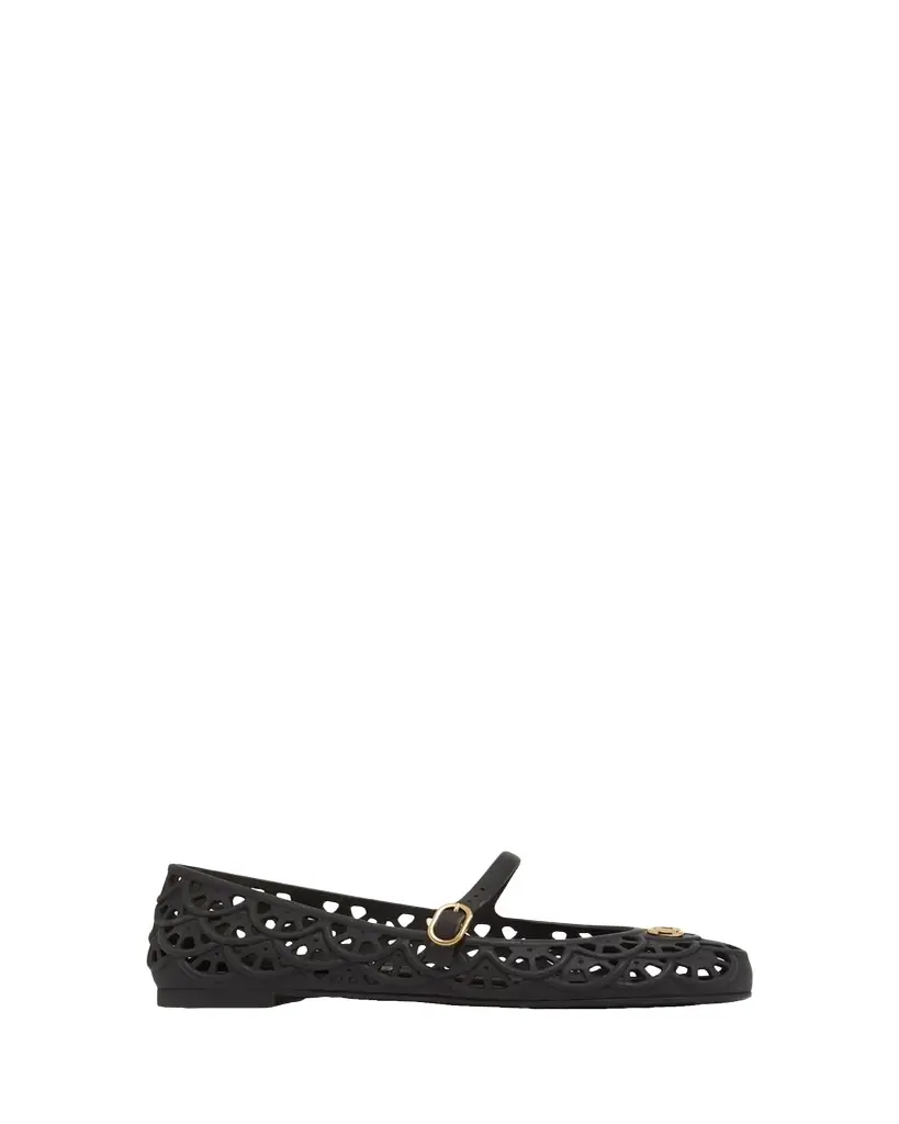 Valentino Garavani 5mm VLogo PVC Ballerina Flats