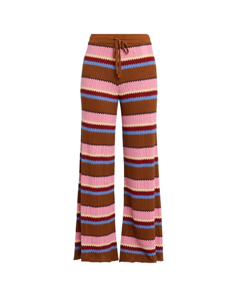 Guest in Residence Palazzo Rib Striped Pants
