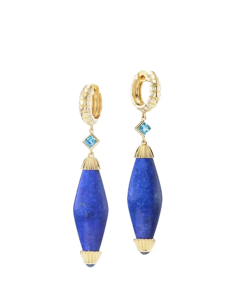 Orly Marcel Intention Bead Earrings with Lapis