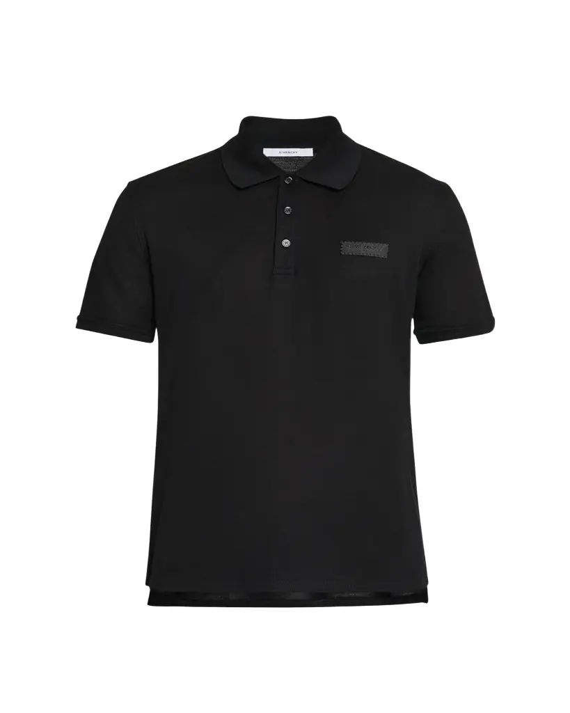Givenchy Men's Grosgrain abel Pique Polo Shirt
