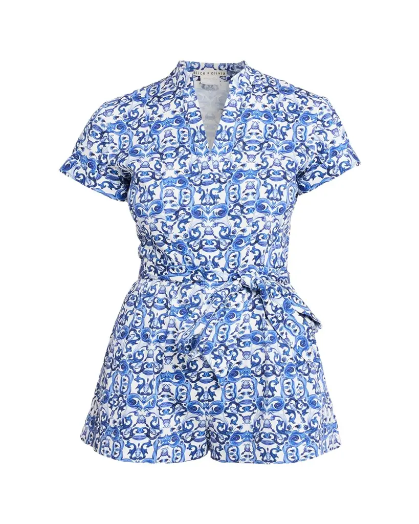 alice and olivia lucy roll sleeve mini dress ALICE + OLIVIA Lucy Roll Sleeve Mini Shirtdress