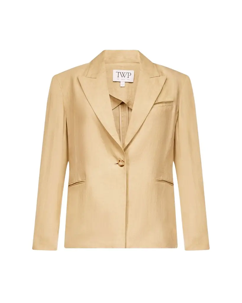 TWP Boy Chintzed Linen Blazer