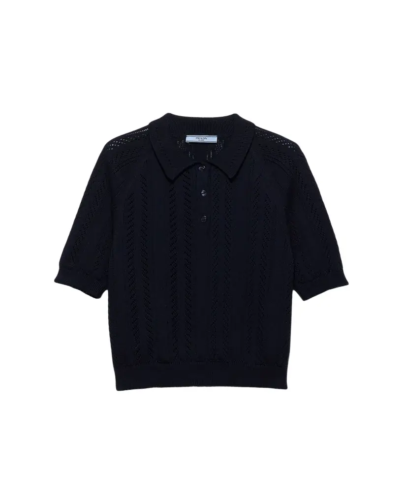 Prada Cotton Short-Sleeve Polo Shirt