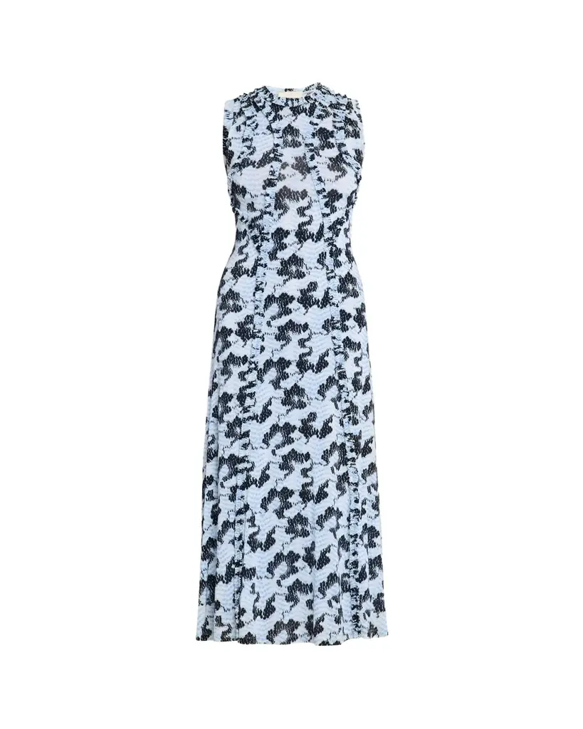 Ulla Johnson Isabelle Sleeveless Ruffle Jersey Dress