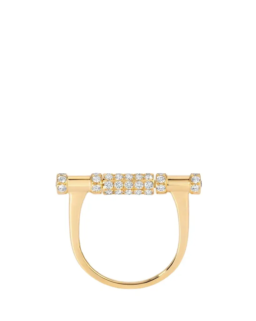 Graziela Gems 18K Diamond Cavaletti Ring