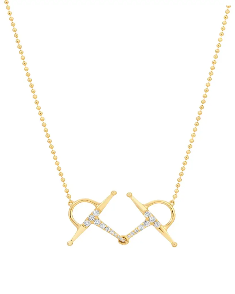 Graziela Gems 18K Solo Diamond Bit Necklace