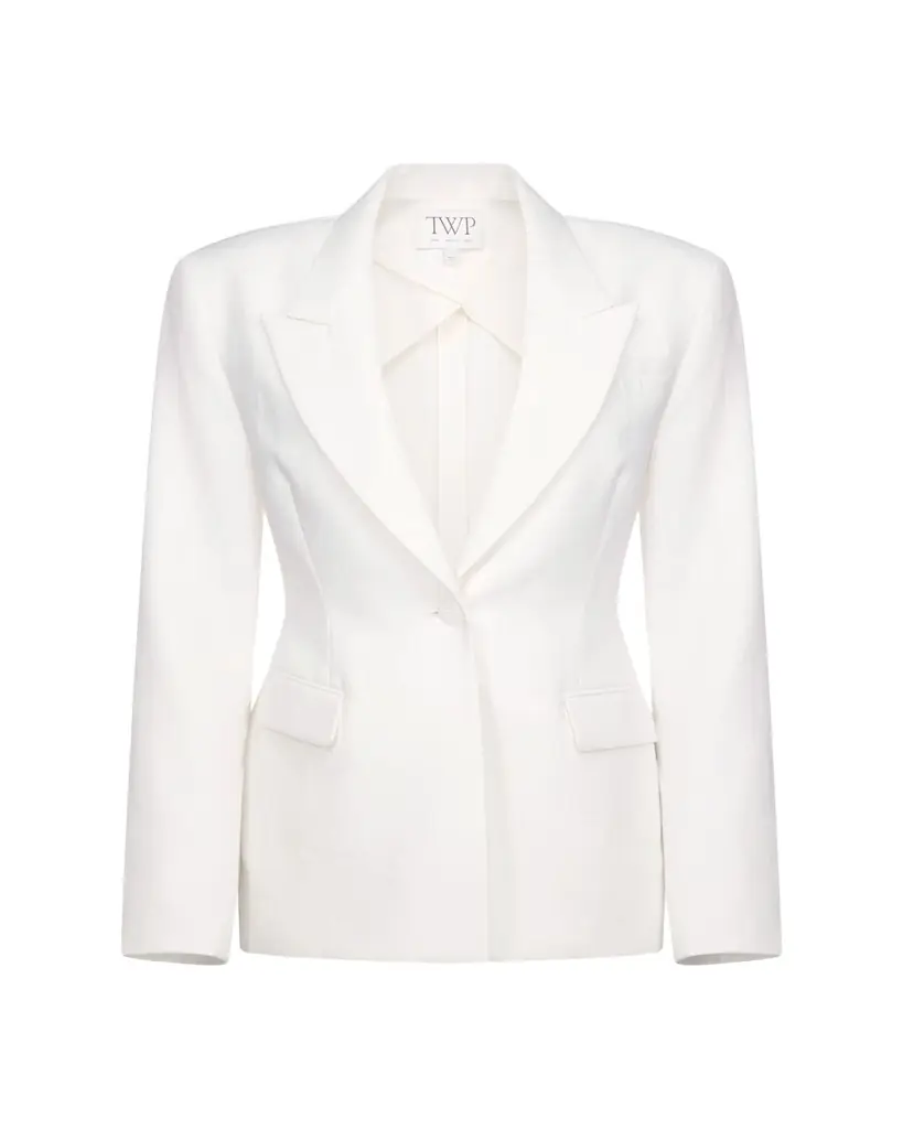 TWP Jasper Single-Breasted Linen Blazer