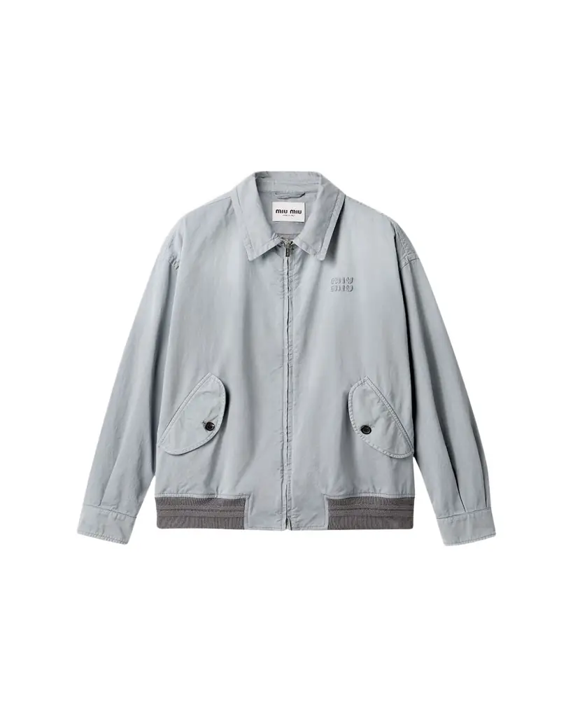 Miu Miu Old Cotton Twill Old Shirt Jacket