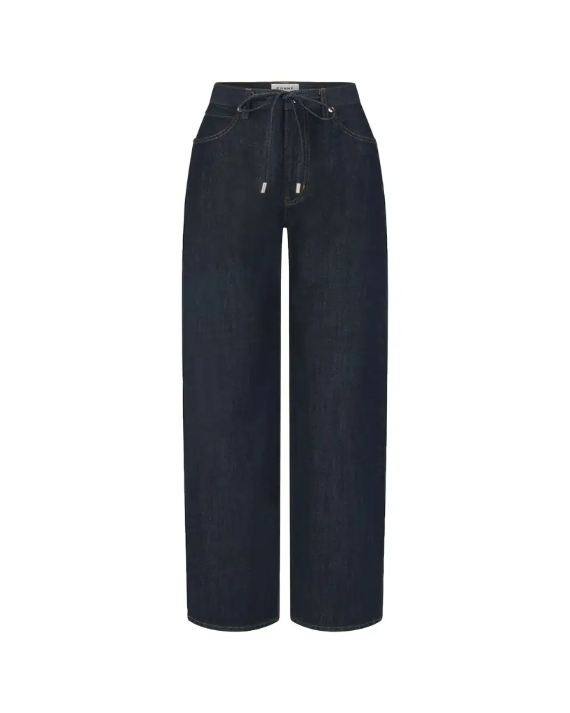 FRAME The Off-Duty Drawstring Bow Jeans