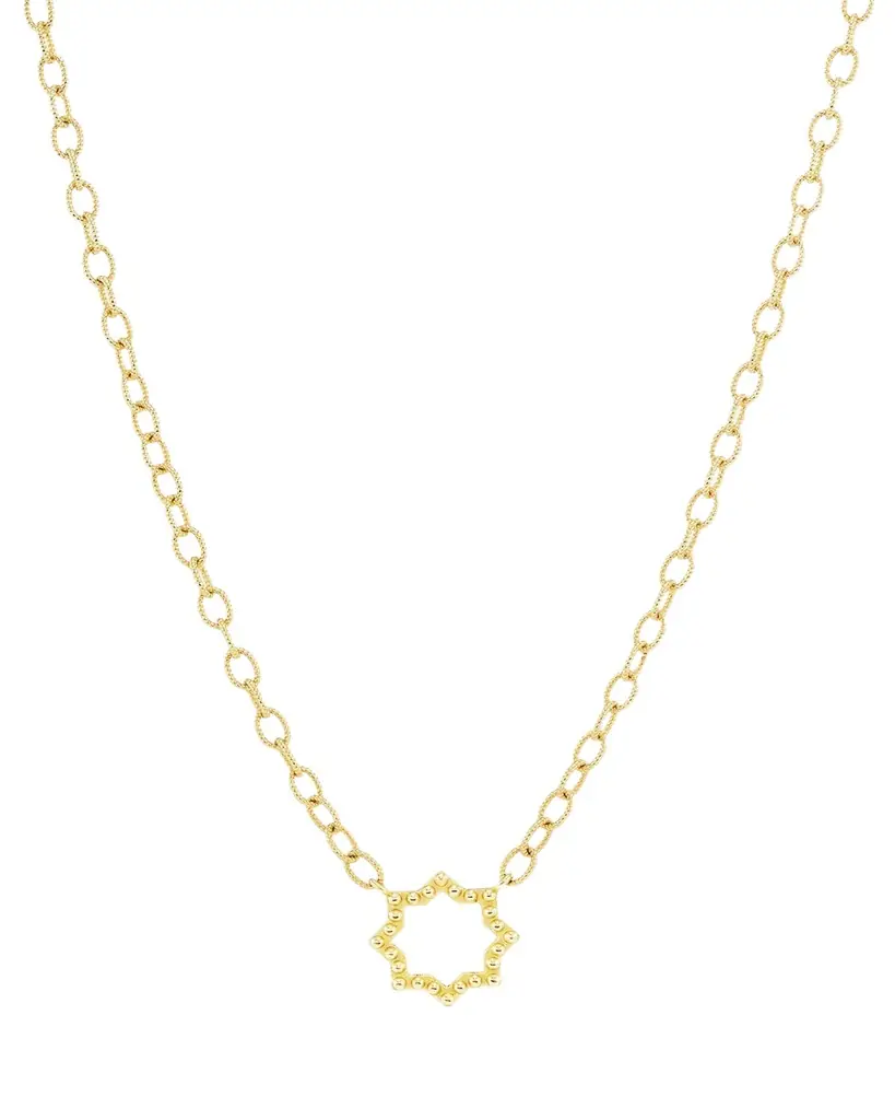 Orly Marcel Textured Oval Link Necklace, 3mm