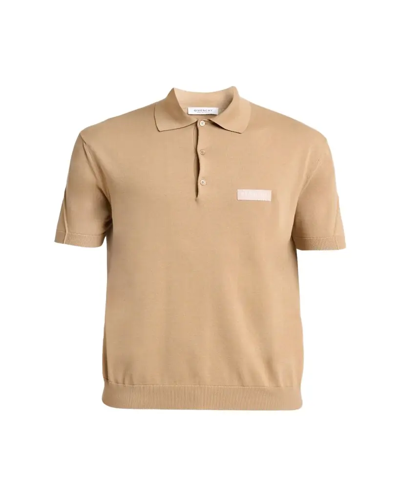Givenchy Men's Grosgrain Logo Cotton Knit Polo Shirt