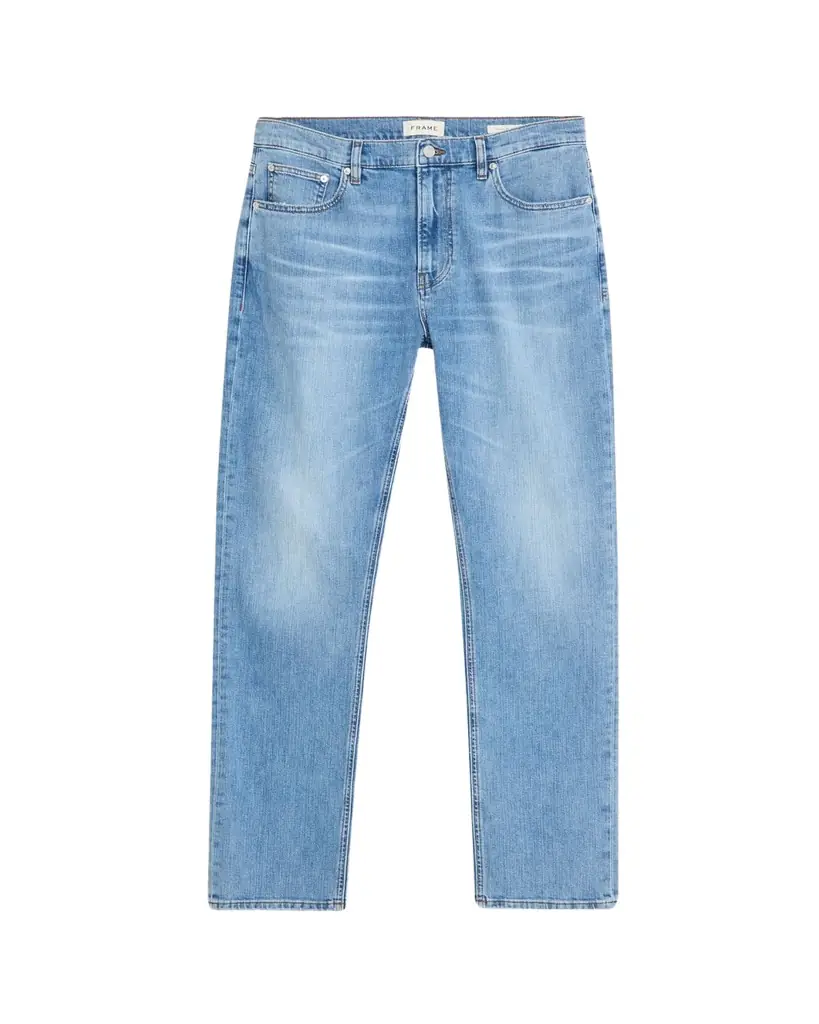 FRAME Men's Faded Denim Straight-Leg Jeans