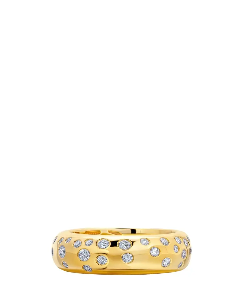 Graziela Gems 18K Dazzling Floating Diamond Cigar Band