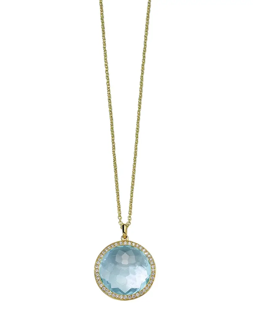 Ippolita Medium Pendant Necklace in 18K Gold with Diamonds