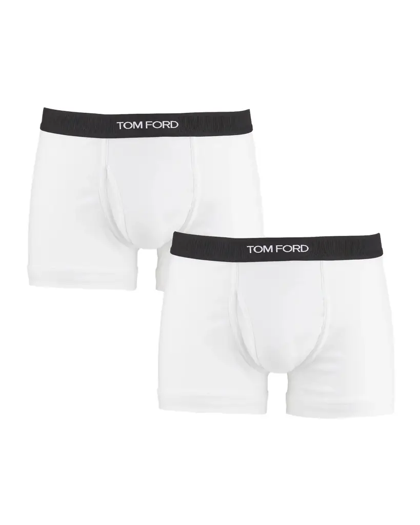 TOM FORD Men 's 2-Pack Solid Jersey Boxer Briefs