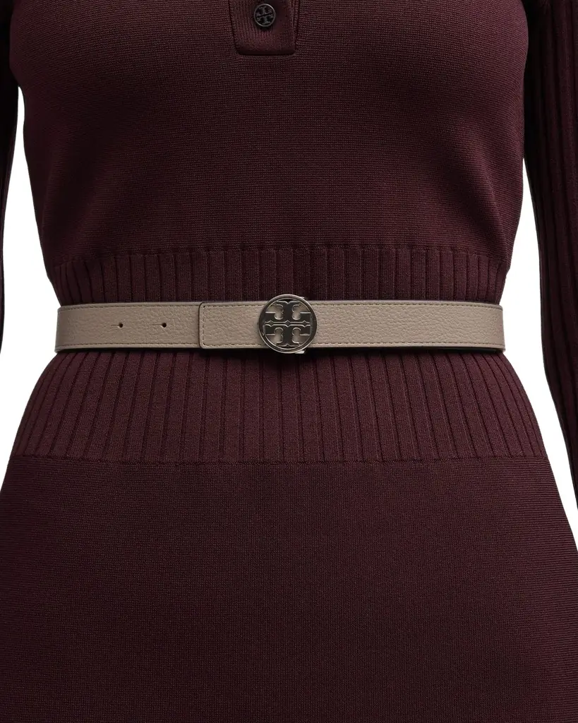 Tory Burch Miller Logo Reversible Belt