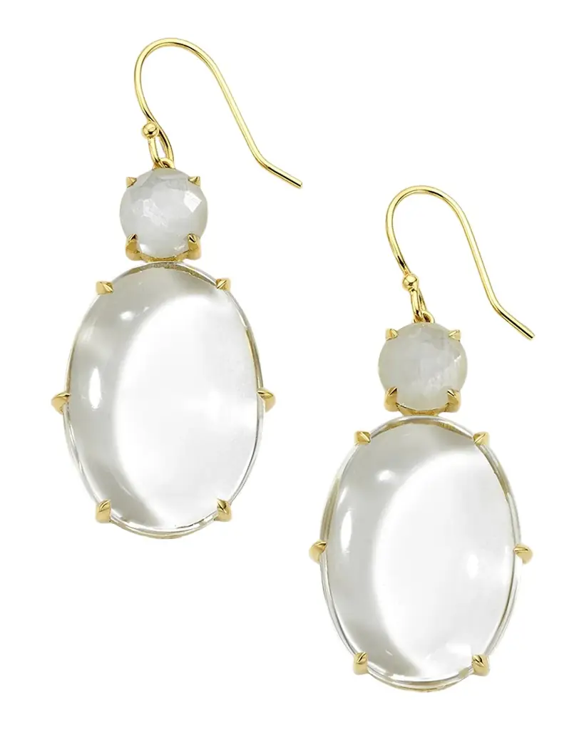 Ippolita 2-Stone Post Earrings in 18K Gold