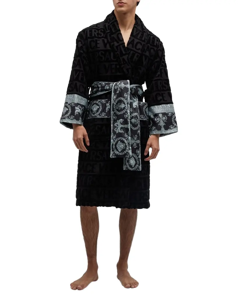 Versace Unisex Barocco Sleeve Robe